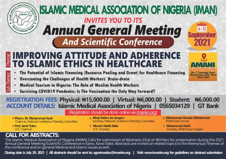Annual General Conference Kano – 2021 and Call for Abstract