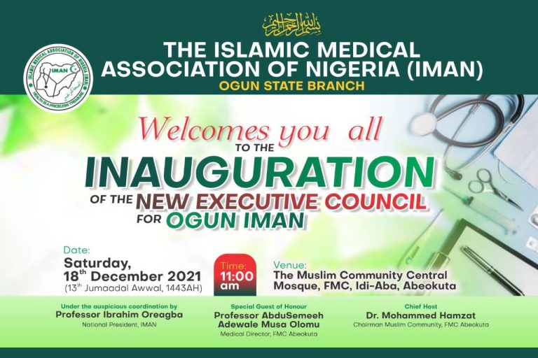 Inauguration of New Executive Council for IMAN Ogun State.