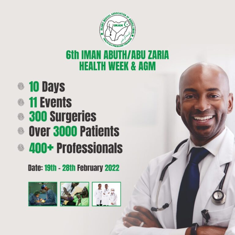 6th IMAN ABUTH/ABU ZARIA HEALTH WEEK/AGM