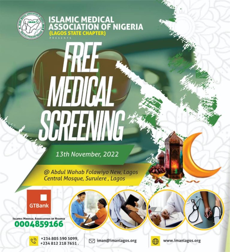 IMAN Free Medical Screening – 13th Nov 2022