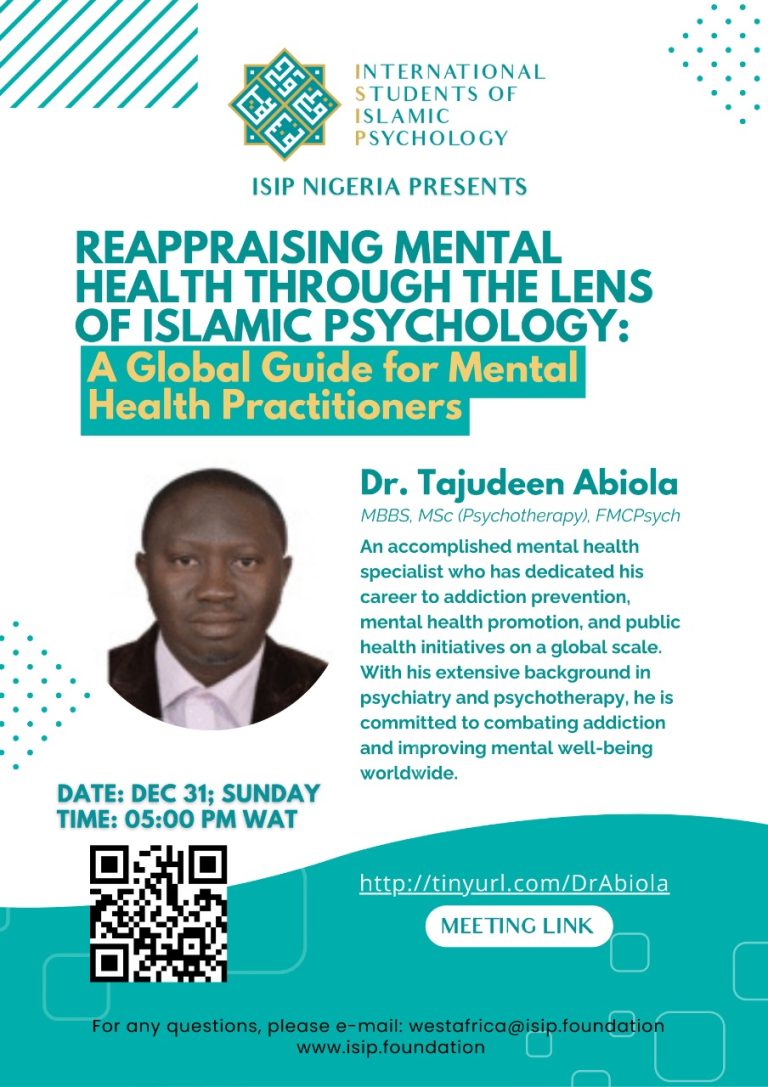 IMAN Editor-in-Chief and Secretary of IMAN Addiction Group, GHI set to deliver a lecture at ISIP Nigeria
